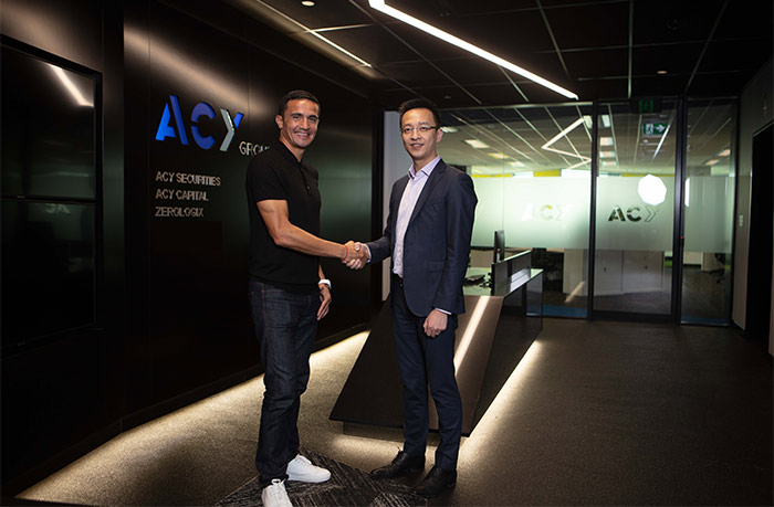 澳大利亚足球明星蒂姆·卡希尔Tim Cahill宣布与ACY稀万证券建立合作伙伴关系