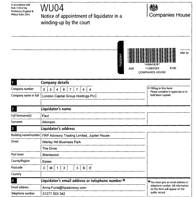 独家重磅！LCG前控股公司破产！